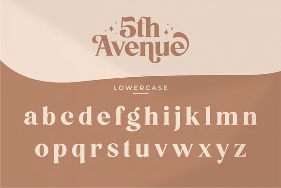5th Avenue Font free download preview 6 – Serif Fonts font
