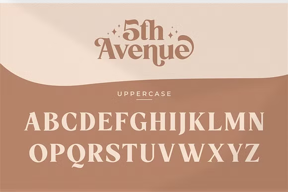 5th Avenue Font free download preview 7 – Serif Fonts font