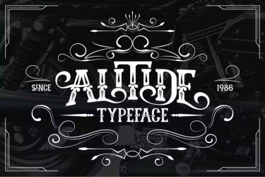 ALITIDE Typeface Font free download – Serif Fonts font preview