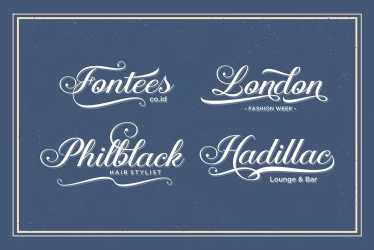 Aaron Script Font free download preview 1 – Script And Handwritten font