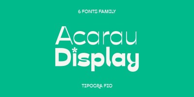 Acarau Display Font Family free download – Display Fonts font preview