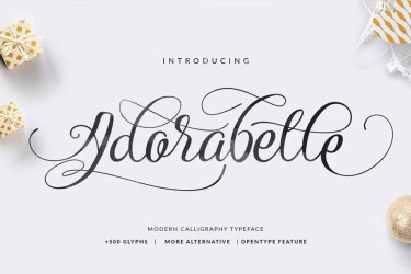 Adorabelle Elegant Wdding Font free download – Script font preview