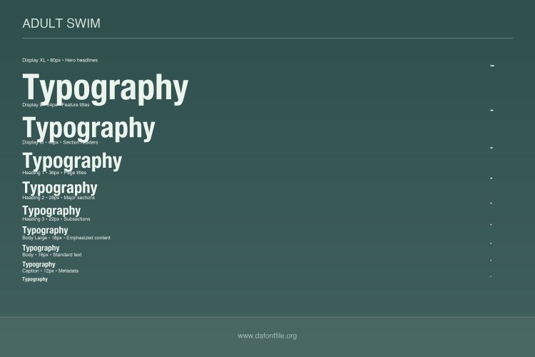 Adult Swim Font free download preview 4 – Sans Serif Fonts font