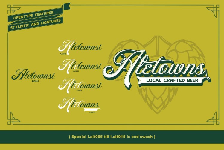 Afferiants Font Family free download preview 8 – Script And Handwritten font