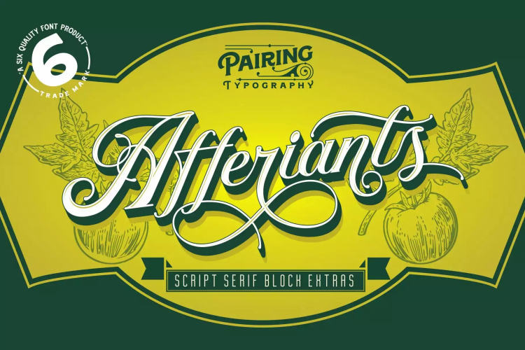 Afferiants Font Family free download preview 11 – Script And Handwritten font