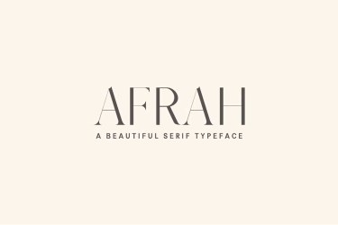 Afrah Font free download – Headlines font preview