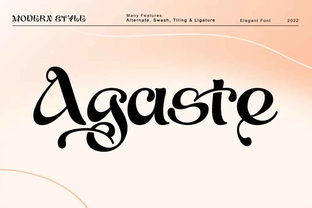 Agaste Font free download – Serif Fonts font preview image for Windows and Mac