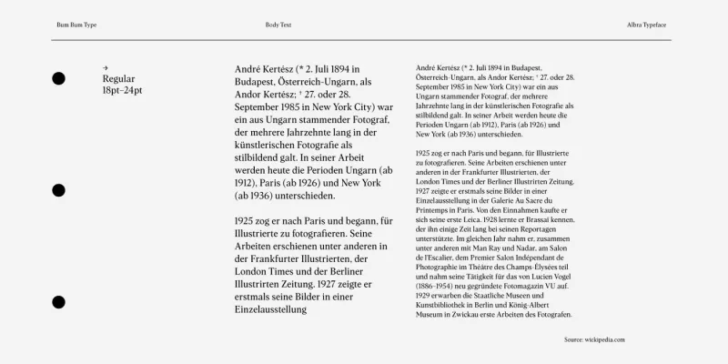 Albra Font free download preview 3 – Serif Fonts font