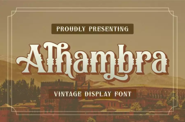 Alhambra Font free download – Branding font preview