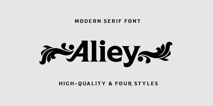 Aliey Font free download preview 6 – Font Family font