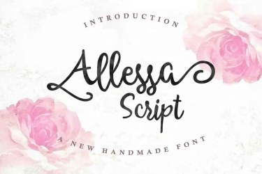 Allessa Script Font free download – Script font preview