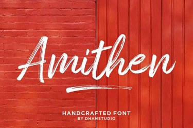 Amithen Brush Font free download – Script And Handwritten font preview