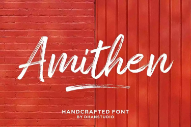 Amithen Font free download – Brush Fonts font preview