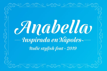 Anabella Italic Font free download – Download font preview