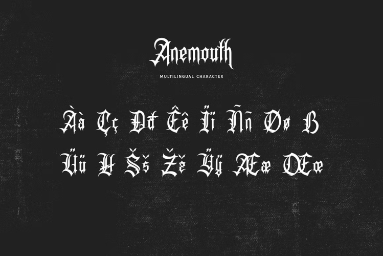 Anemouth Font free download preview 8 – Decorative Fonts font