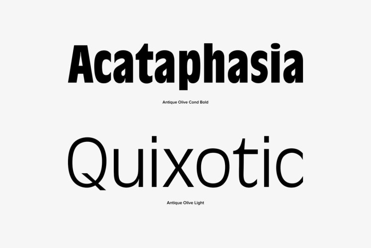 Antique Olive Font free download preview 3 – Sans Serif Fonts font