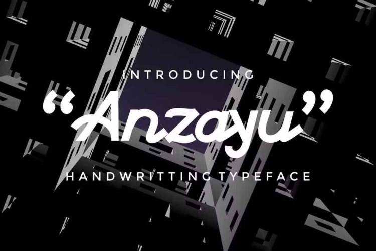 Anzayu Handwritting Font free download preview 3 – Script And Handwritten font