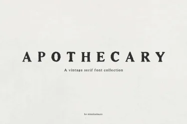 Apothecary Font free download – Serif Fonts preview