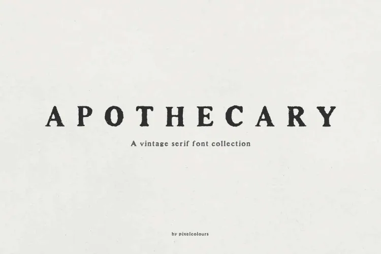 Apothecary Font preview 6 – Serif Fonts font sample