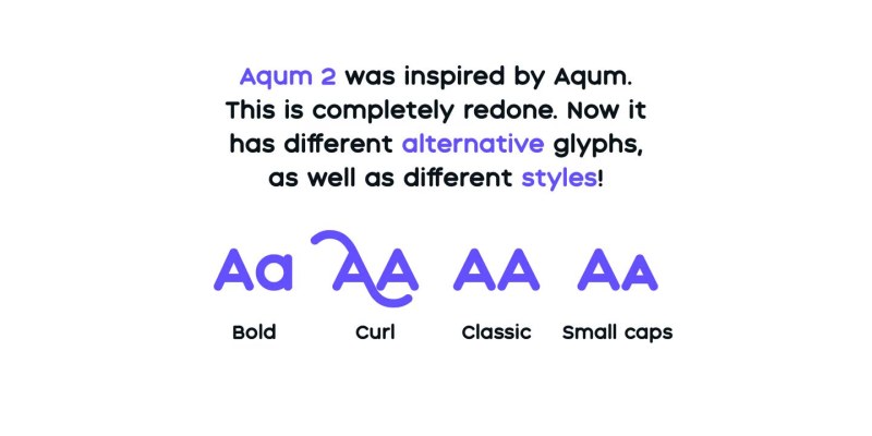 Aqum Two Font Family free download preview 1 – Sans Serif Fonts font
