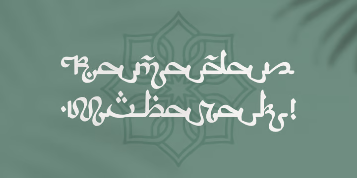 Arabic Script Font Family free download preview 7 – Arabic Font font
