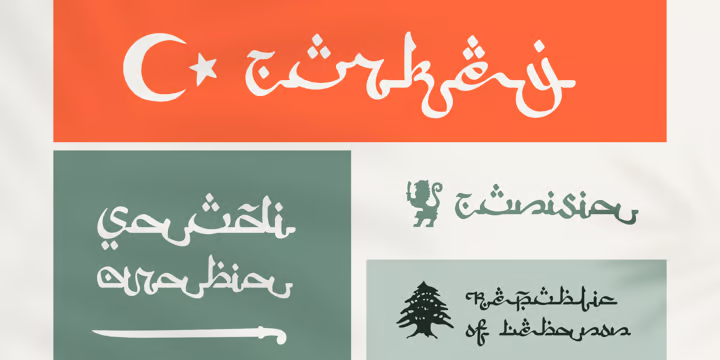 Arabic Script Font Family free download preview 9 – Arabic Font font
