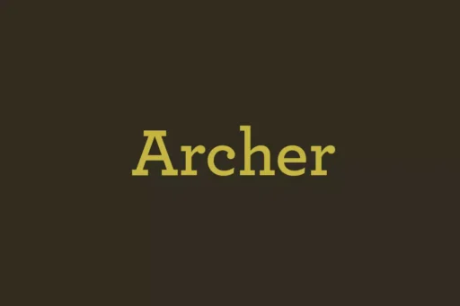 Archer Font free download – Slab Serif Fonts font preview image for Windows and Mac