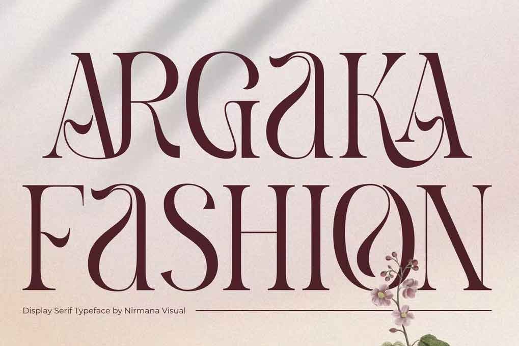 Argaka Fashion Font free download – Serif Fonts font preview image for Windows and Mac