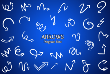 Arrows Font free download – Minimal font preview