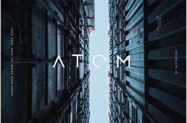 Atom Font free download – Geometric font preview