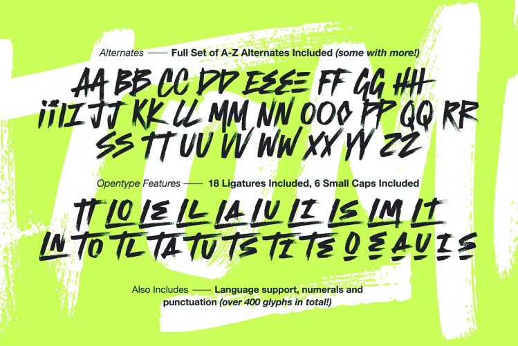 Atomic Marker Font free download preview 7 – Brush Fonts font