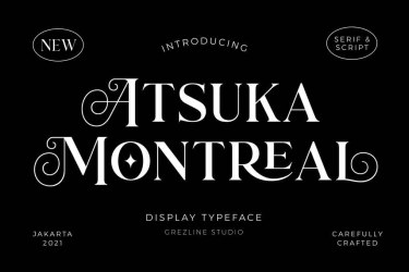 Atsuka Montreal Font free download – Display font preview