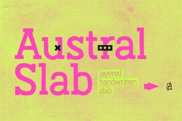 Austral Slab Font free download – Script And Handwritten font preview