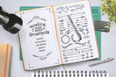 Avaline Extras Font free download – Playful font preview
