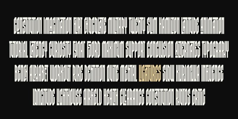 BK Claymore Font Family free download preview 3 – Display Fonts font