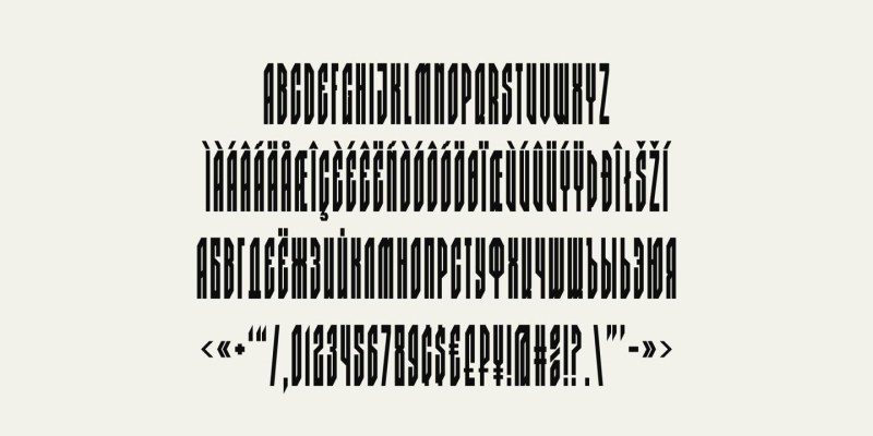 BK Claymore Font Family free download preview 7 – Display Fonts font