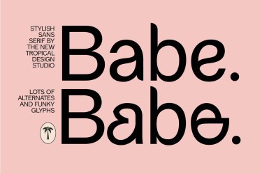 Babe – Sans Serif Font free download – Sans Serif Fonts font preview