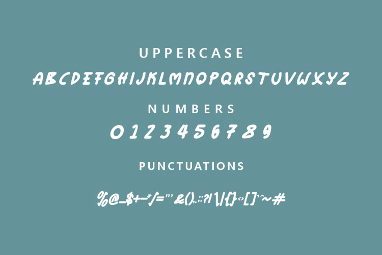 Baffon Modern Font free download preview 1 – Script And Handwritten font