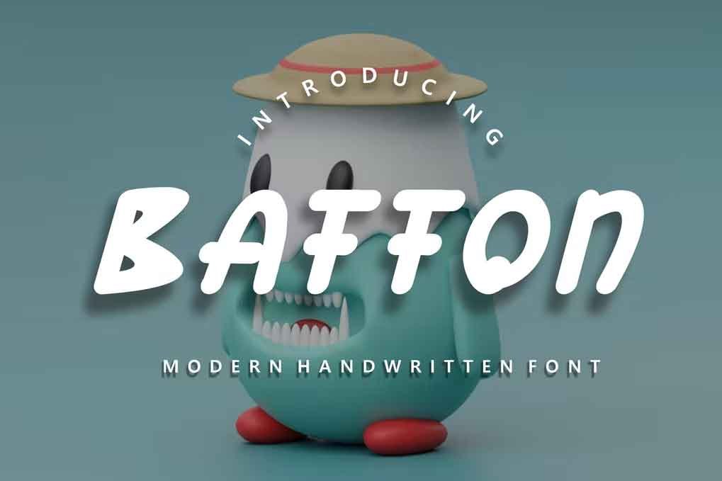 Baffon Modern Font free download – Script And Handwritten font preview image for Windows and Mac
