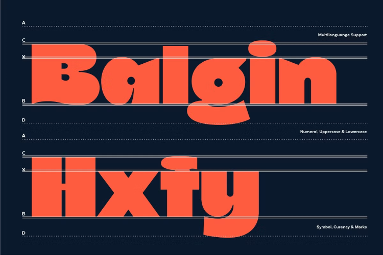 Balgin Font free download preview 4 – Display Fonts font