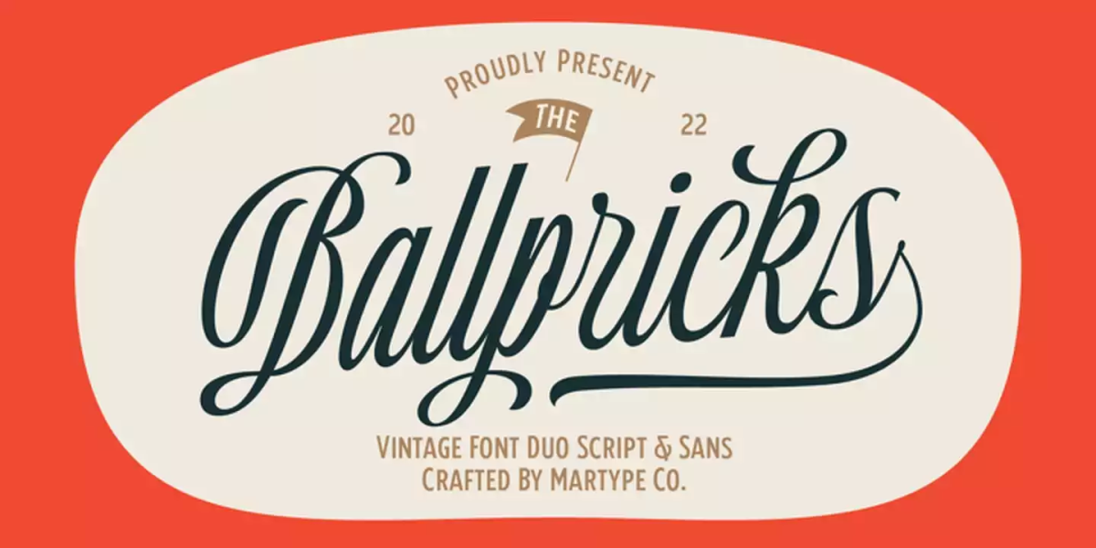 Ballpricks Font Family free download – Script And Handwritten font preview image for Windows and Mac