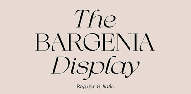 Bargenia Font Family free download preview 11 – Display Fonts font