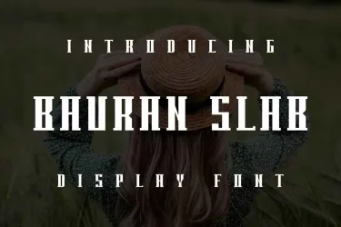 Bauran Slab Font free download – Professional font preview
