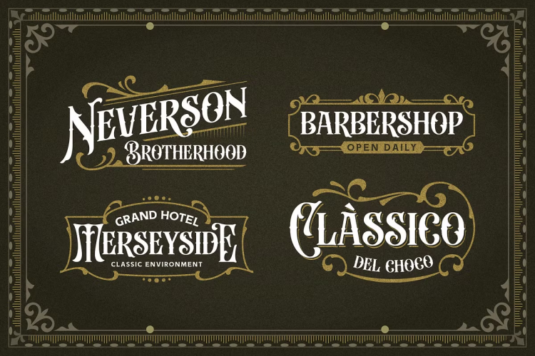 Beardsons Font free download preview 1 – Display Fonts font
