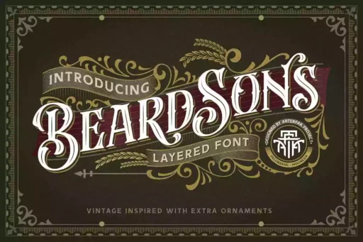 Beardsons Font free download preview 5 – Display Fonts font