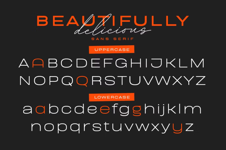 Beautifully Delicious Font free download preview 6 – Script And Handwritten font