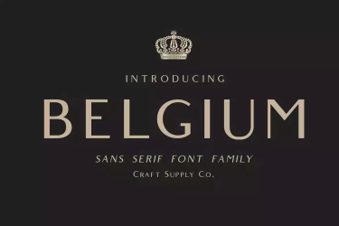 Belgium Font free download – Modern font preview