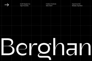Berghan Modern Grotesk Font free download – Typeface font preview