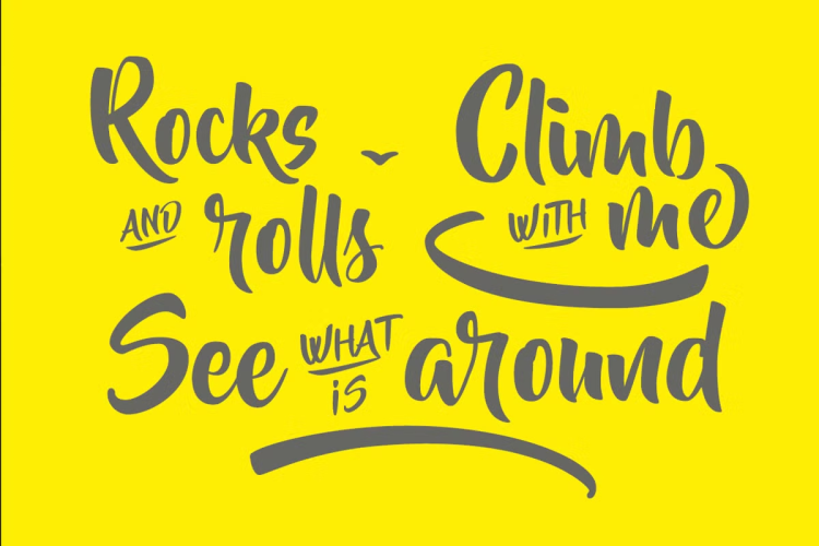 Beyond the Mountains Font free download preview 1 – Script And Handwritten font