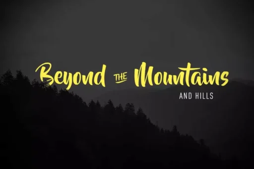Beyond the Mountains Font free download preview 4 – Script And Handwritten font